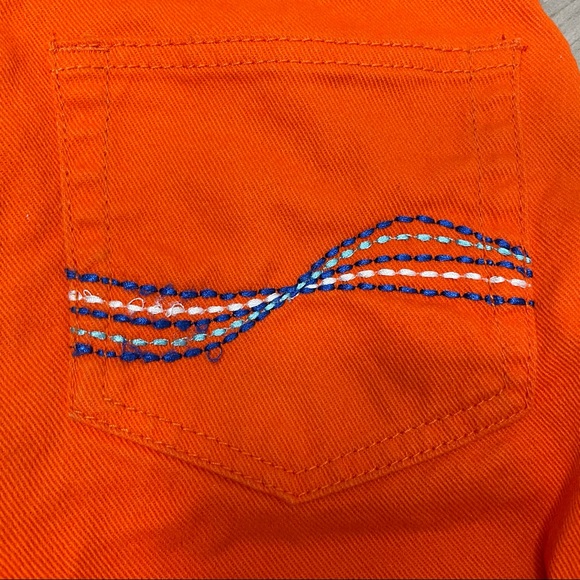 Coogi Kids Orange Jean Shorts, Size 10 - Picture 6 of 6